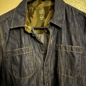 GAP Dark Blue Denim Shirt